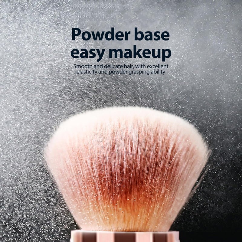 AIGMM 2Pack Dual-ended Makeup Brushes for Contouring, Blending, and Bronzing - Angled Foundation Brush and Concealer Brush - Premium Luxe Hair for Flawless Application of Liquid, Cream, and Powder Makeup - Image 3